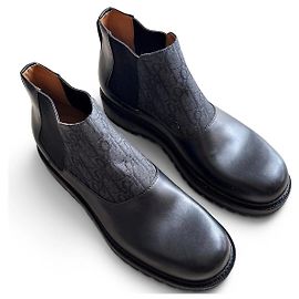 Stivaletti Christian Dior Oblique in pelle