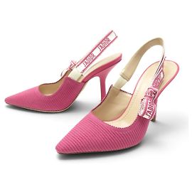 Autre Marque NUOVE SCARPE CHRISTIAN DIOR J ADIOR SLINGBACK IN tela ROSA 37.5
