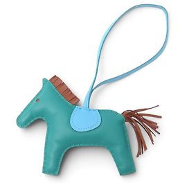 Hermès NEW HERMES RODEO MM H083011CA BAG CHARM IN TRICOLOR LEATHER
