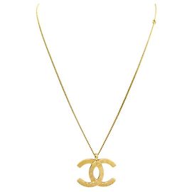 NEUE CHANEL CC LOGO ANHÄNGER KETTE 2020 42-60 CM AUS GOLDFARBENEM METALL