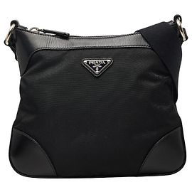 Prada Tessuto Triangle Logo Crossbody Bag