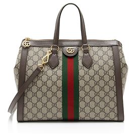 Gucci GG Supreme Ophidia Large Zip Tote