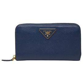 Prada Triangle Logo Plate Long Wallet 1M0506