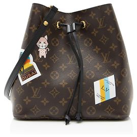 Louis Vuitton Limited Edition Monogram Canvas World Tour Neonoe MM Shoulder Bag