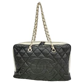 Saco Tote com corrente Chanel Matelassé em pele de cordeiro