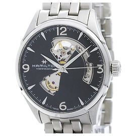 Autre Marque Relógio Automático para Homem Hamilton Jazzmaster Open Heart Steel