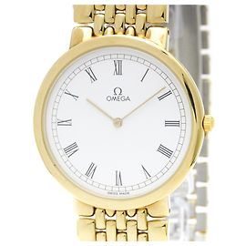 Relógio de pulso Omega De Ville 395.0875 banhado a ouro Quartz