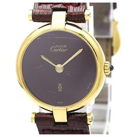 Montre Cartier Must Vendome Vermeil plaquée or Quartz pour femme