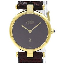 Relógio Feminino Cartier Must Colisée Vermeil Banhado a Ouro