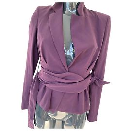 Blazer Ajustado Violeta Patrizia Pepe con Cinturón