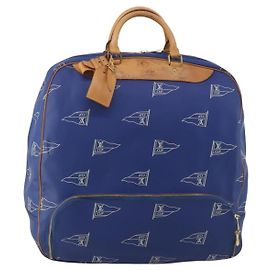 LOUIS VUITTON LV Cup Evasion Boston Bag Blue LV Auth 202477