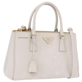 Sac à main PRADA Galleria Safiano 2way Ivory Gold Tone Auth 204598A
