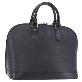 LOUIS VUITTON Epi Alma Handtasche Noir Black M52142 LV Auth 204082V
