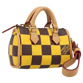 LOUIS VUITTON Damier Pop Mini Speedy Pouch M01694 LV Auth 202599SAM