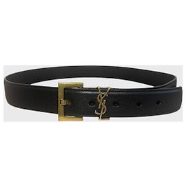 Autre Marque Cintura Saint Laurent Cassandre nera T.90