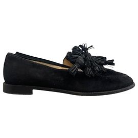 Mocasines Christian Louboutin negros T.38
