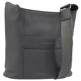 Hermès Sac à épaule HERMES Good News Taurillon Clemence Gray Silver Auth BA15507V