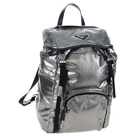 Mochila PRADA Canvas Silver Auth 195333M