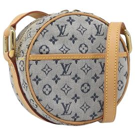 LOUIS VUITTON Monogram Mini Jeanne PM Shoulder Bag Blue M92001 LV Auth 204144