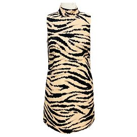 Autre Marque Cara Cara Beige / Black Zebra Blush Tay Mini Dress