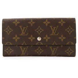 LOUIS VUITTON - Portafoglio Sarah Louis Vuitton in toile enduite monogrammée vintage
