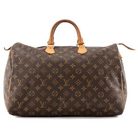 LOUIS VUITTON - Bolsa de mão Louis Vuitton Speedy 40 em tela revestida monogram vintage