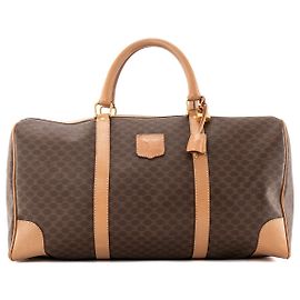 Céline CELINE - Celine Boston 45 Reisetasche aus vintage Macadam beschichtetem Canvas