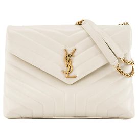 Autre Marque SAINT LAURENT - Loulou medium Saint Laurent Schultertasche aus écru glattem Leder