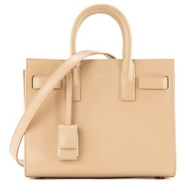 Autre Marque SAINT LAURENT - Borsa Sac de Jour nano Saint Laurent in pelle liscia beige