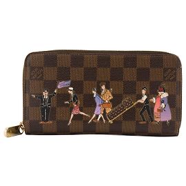 LOUIS VUITTON - Zippy Illustre Louis Vuitton Portemonnaie aus beschichtetem Damier-Canvas limitierte Edition