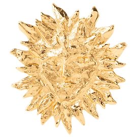 Autre Marque SAINT LAURENT - Broche Visage Soleil Saint Laurent en metal dorado