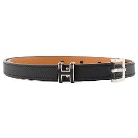 HERMÈS - Pop H 15 Hermès Gürtel aus schwarzem Epsom-Leder (T70)