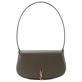 Autre Marque SAINT LAURENT - Saint Laurent Voltaire Schultertasche aus taupegrauem Leder