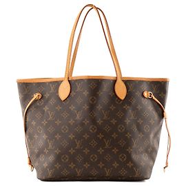LOUIS VUITTON - Borsa tote Louis Vuitton Neverfull MM in tela monogram coated