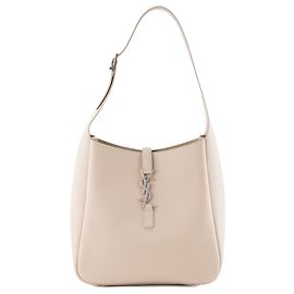 Autre Marque SAINT LAURENT - Borsa a tracolla Saint Laurent 5 à 7 in pelle grana grossa beige