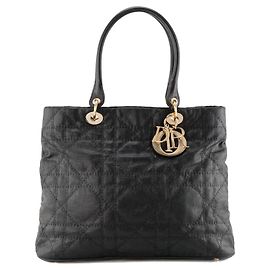 Autre Marque DIOR - Borsa a tracolla Lady Dior Soft Dior in tela nera