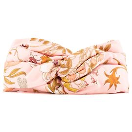GUCCI - Bandeau Gucci Flora de seda rosa (M)