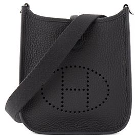 HERMÈS - Borsa a tracolla Evelyne 16 Hermès in pelle clémence caban