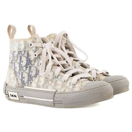 Autre Marque DIOR - Sneakers B23 Dior in toile oblique bianca e grigia (T40)