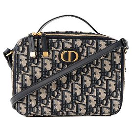 Autre Marque DIOR - 30 Montaigne Pouch Dior Schultertasche aus Dior Oblique Canvas in Marineblau und Beige