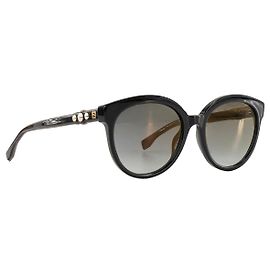 FENDI - Lunettes de soleil Fendi en acétate noir et gris