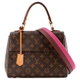 LOUIS VUITTON - Bolsa de ombro Louis Vuitton Cluny BB em tela revestida monogrammée