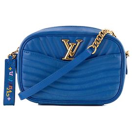 LOUIS VUITTON - Borsa a tracolla New Wave Louis Vuitton in pelle liscia blu