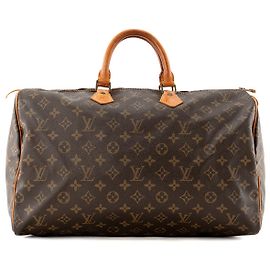 LOUIS VUITTON - Bolsa de mão Louis Vuitton Speedy 40 em tela revestida monogram vintage