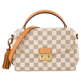 LOUIS VUITTON - Borsa a tracolla Louis Vuitton Croisette in tela rivestita damier azur