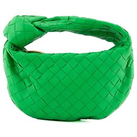 BOTTEGA VENETA - Borsa a mano mini Jodie Bottega Veneta in pelle verde