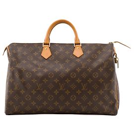 LOUIS VUITTON - Bolsa de mão Louis Vuitton Speedy 40 em tela revestida monogram