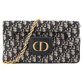 Autre Marque DIOR - 30 Montaigne Dior Schultertasche aus Dior Oblique Canvas in Marineblau