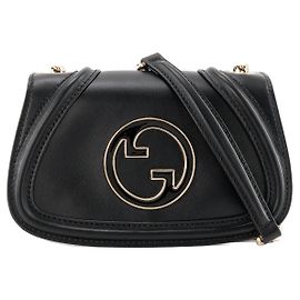 GUCCI - Borsa a tracolla Blondie Gucci in pelle liscia nera