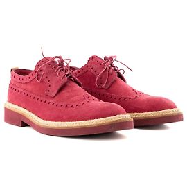 LOUIS VUITTON - Derbies Louis Vuitton en daim rose (T41,5)